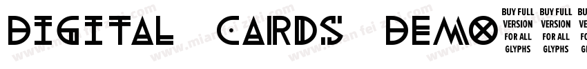 Digital Cards Demo字体转换
